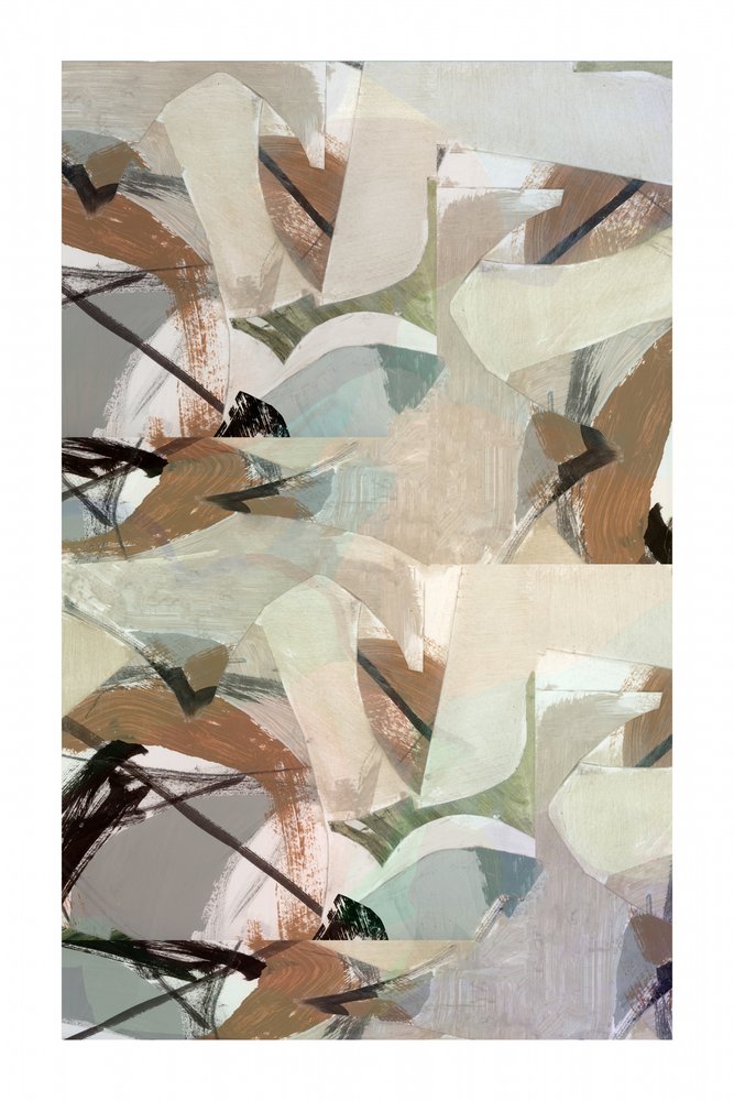 Abstrait moderne aux tons neutres - cartissi