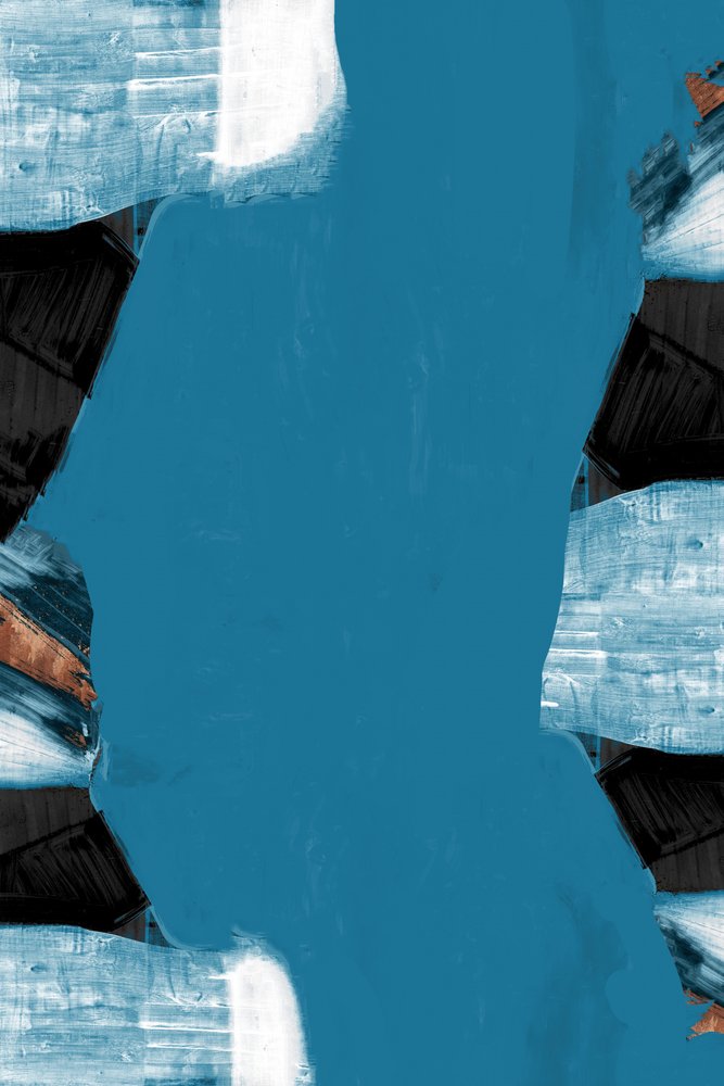 Formes modernes bleu sarcelle - cartissi