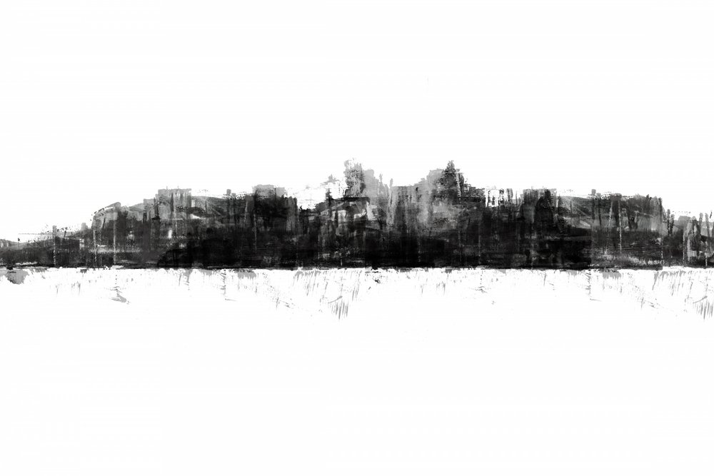 Monochrome City Silhouette - cartissi