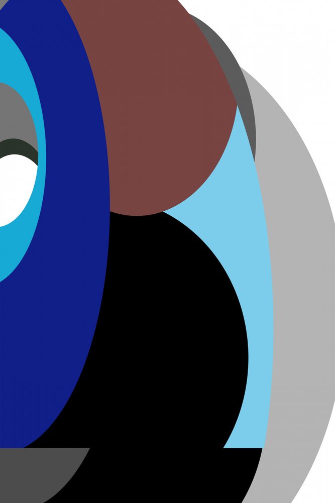 Formes bleues qui se chevauchent - cartissi