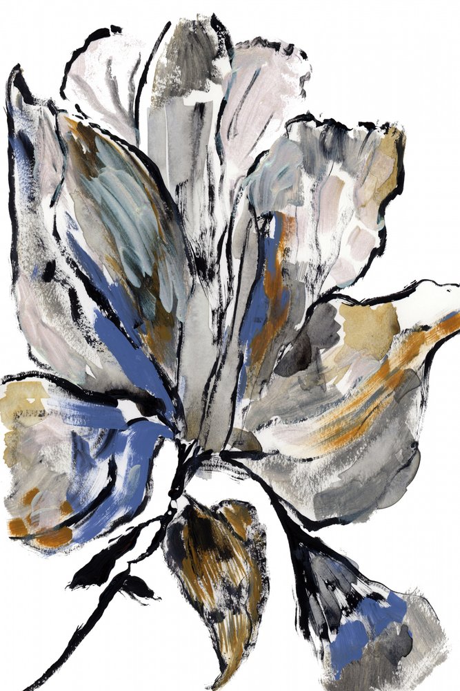 Fleur bleue à l