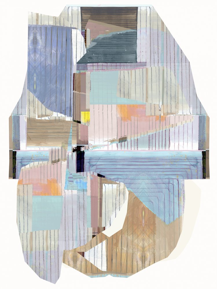 Couches géométriques aux tons pastel - cartissi