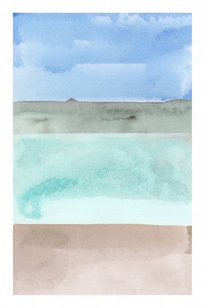Ciel serein, mer, sable - cartissi