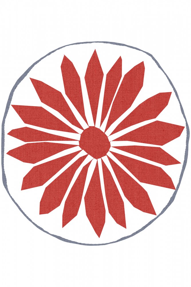 Fleur rouge du peuple - cartissi