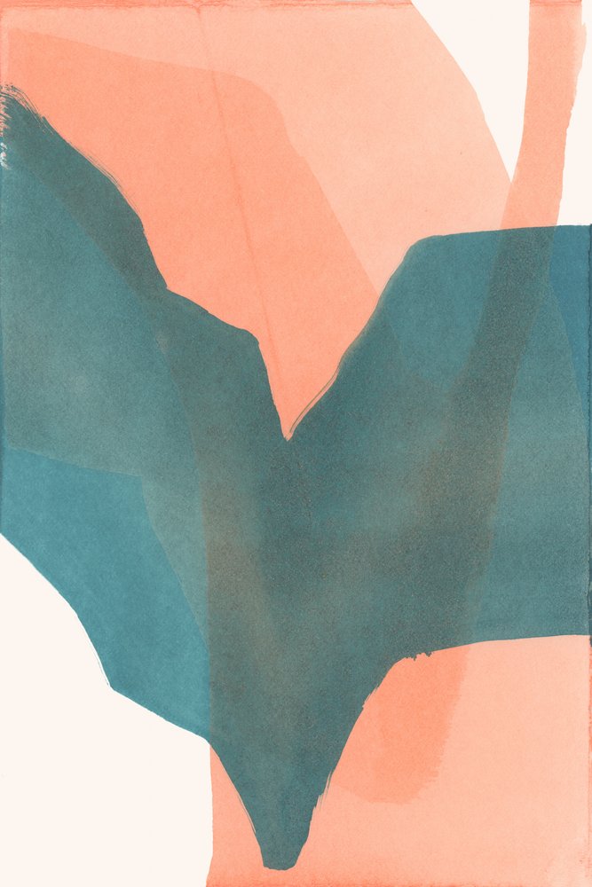 Formes douces couleur bleu sarcelle - cartissi