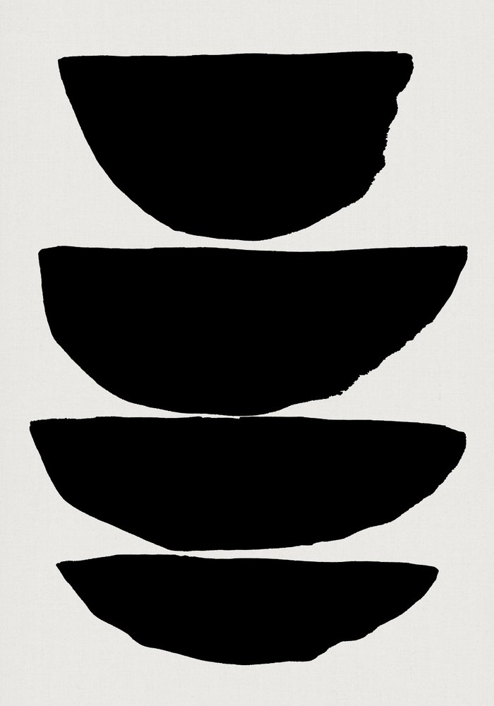 Formes noires superposées - cartissi