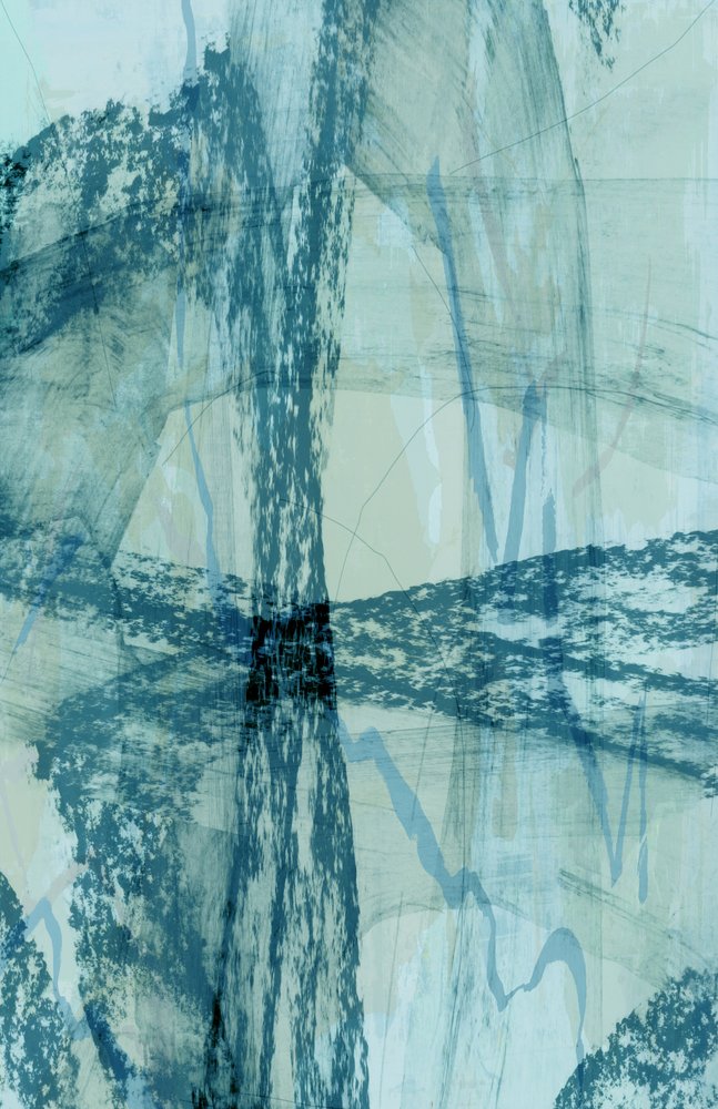 Abstrait bleu texturé - cartissi