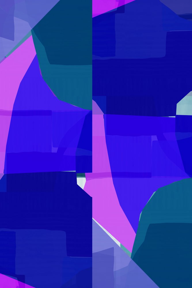 Formes abstraites bleues éclatantes - cartissi