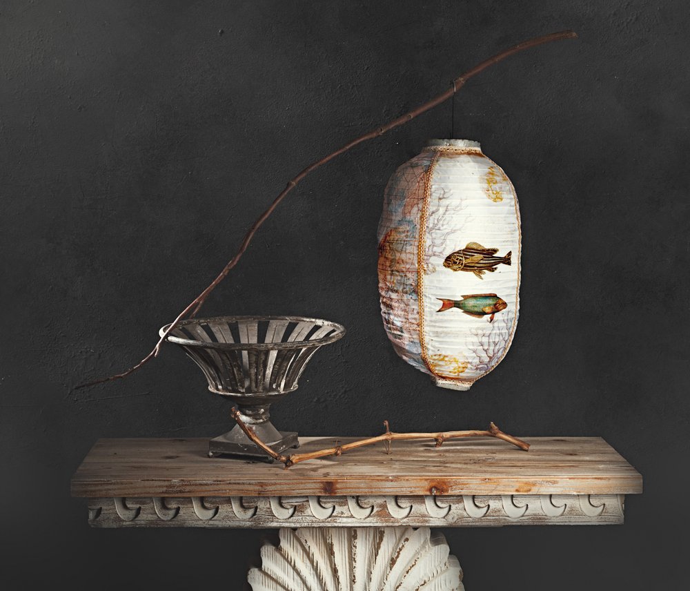 Nature morte aux lanternes asiatiques - chenyi wang