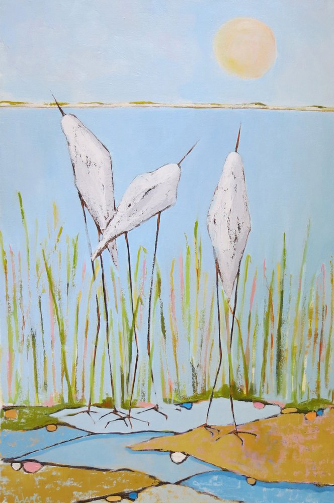 Oiseaux des marais sereins - phyllis adams