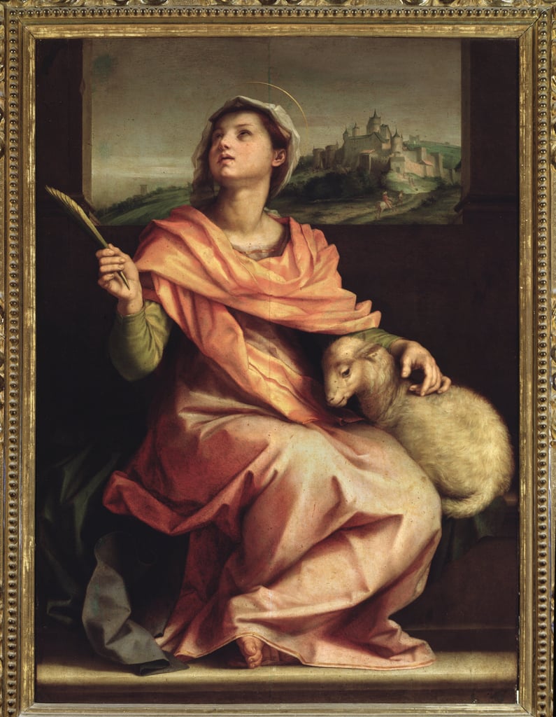 Sainte Agnès de Rome, Retable de Sainte Agnès (peinture,1525-1528) Andrea del Sarto