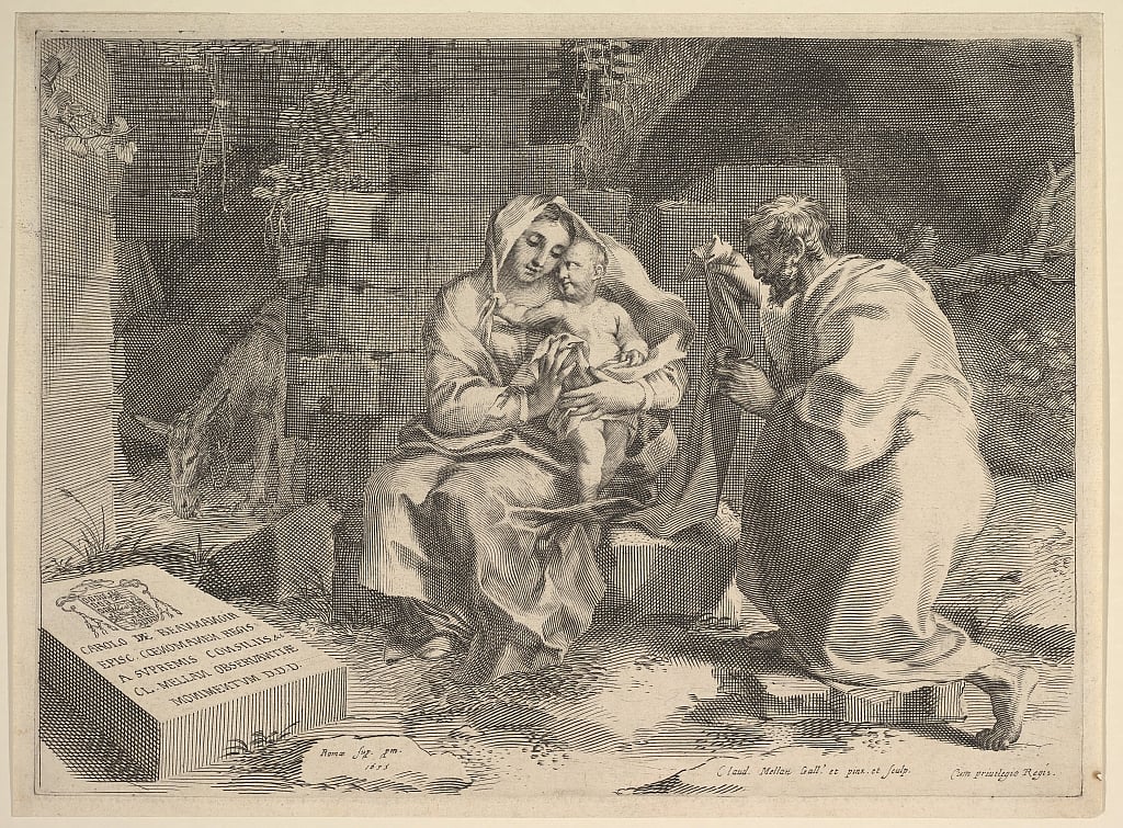 Holy Family Repos pendant la fuite en Égypte, 1635.