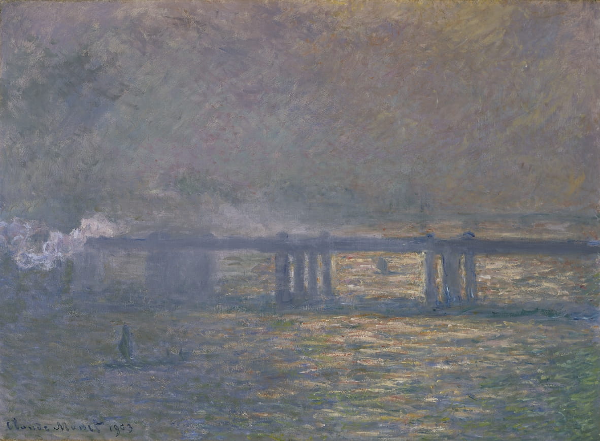 Pont de Charing Cross Claude Estampe d'art