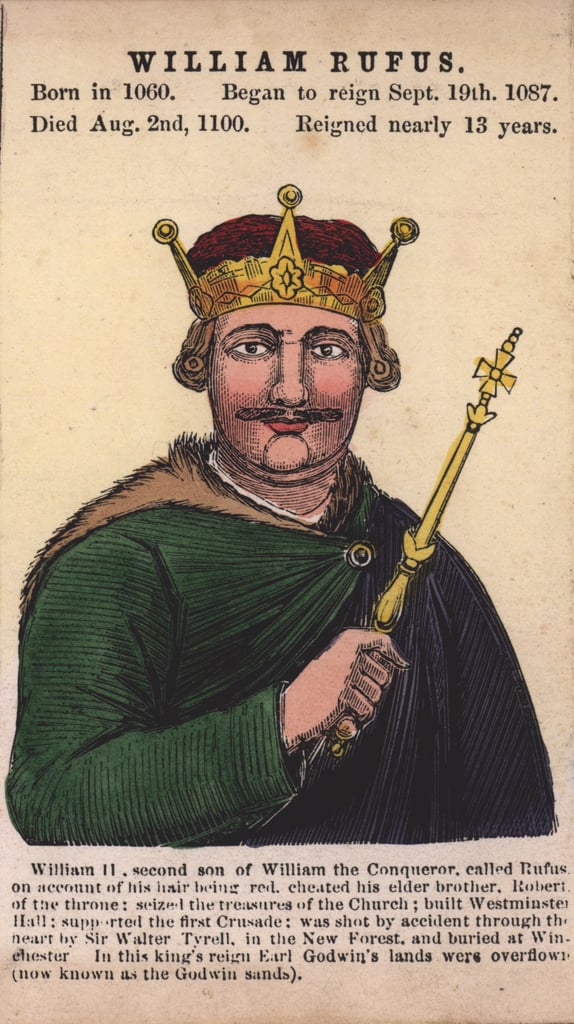 Le roi Guillaume II (gravure en couleurs) de English School