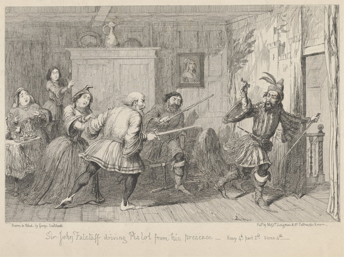 Londres. La taverne Boar'shead à Eastcheap "Henry IV Part II", Acte