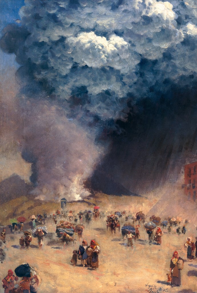 Pluie de cendres Giuseppe or Joseph de Nittis