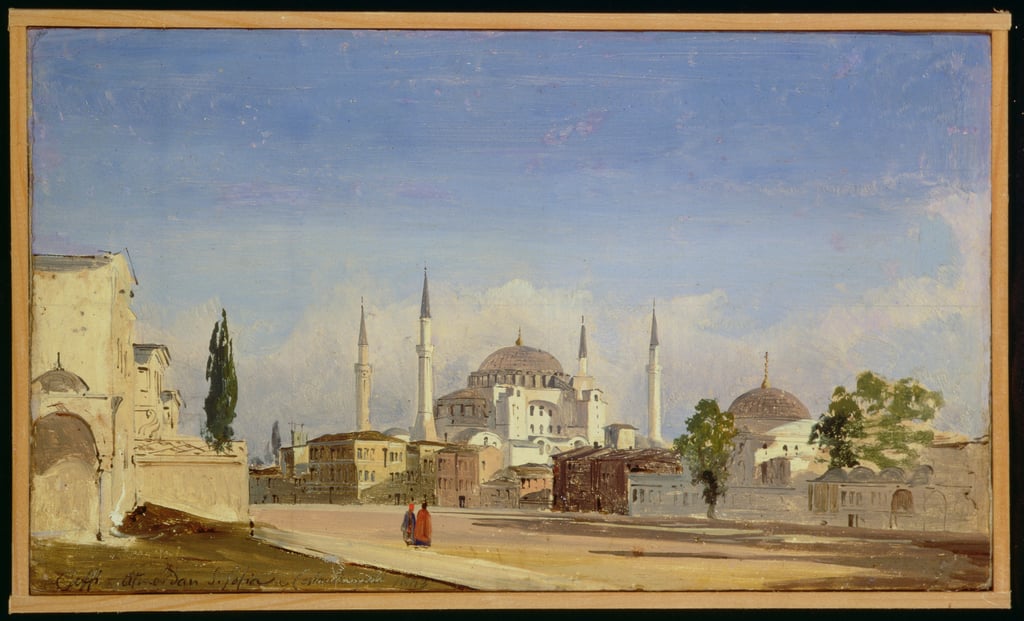 Sainte Sophie, Constantinople, 1843 Ippolito Caffi