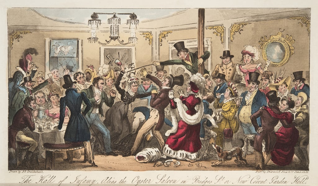 Le Hall of Infamy, alias Oyster Saloon dans BrydgesStreet, ou New Hell