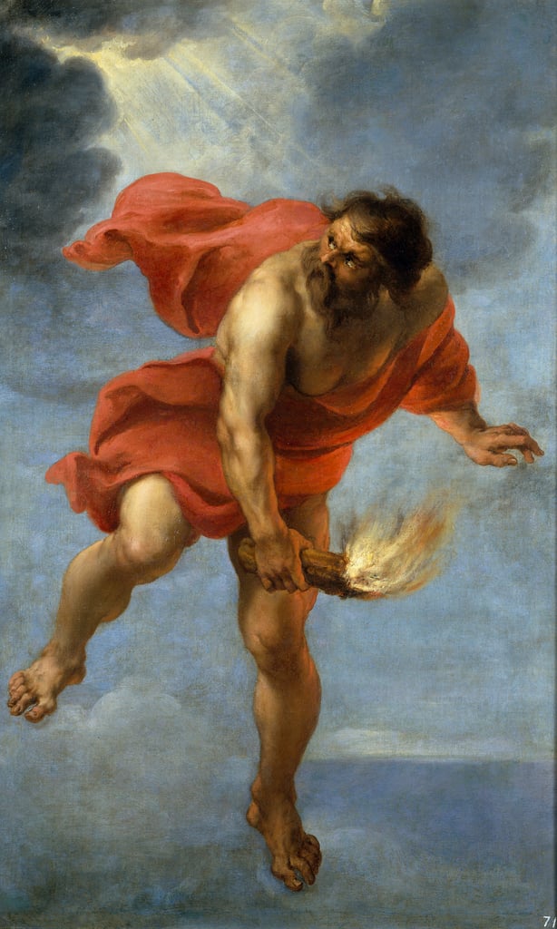 Mythe De Prométhée Et Epiméthée Résumé Prométhée portant le feu, 1637 | Jan Cossiers