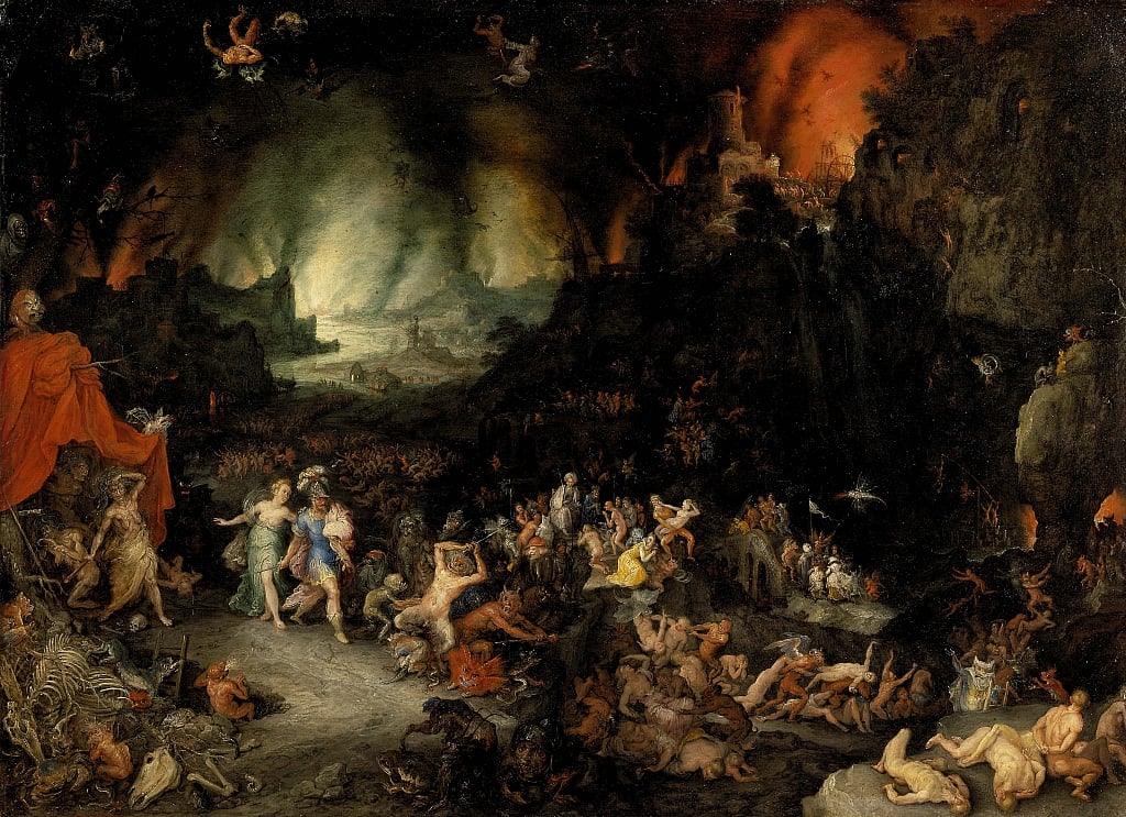 Énée dans les enfers Jan the Elder Brueghel