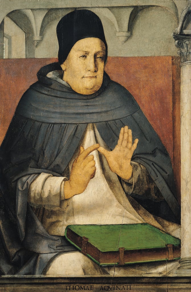 Portrait de saint Thomas d&39;Aquin (1225-74) c.1475