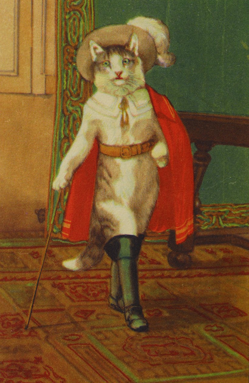 Illustration du Chat Botté, Conte de Perrault - Unknown