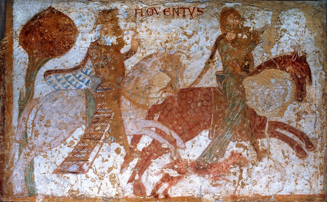 Loire Atlantique N° 065 - Église de Loroux-Bottereau - Peinture murale de la Légende de Saint-Gilles - Unknown