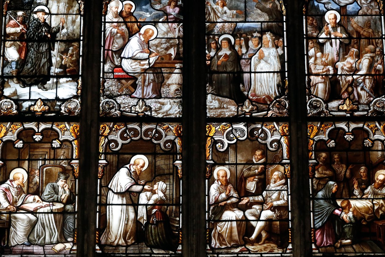 Église Saint-Nizier, Vitrail, Saint François de Sales par Claudius Lavergne (1815-1887), Lyon, France - Unknown