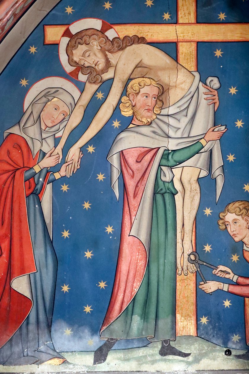 Église protestante Saint-Pierre-le-Jeune, Passion du Christ, Jésus est descendu de la croix, fresque, Strasbourg, France - Unknown