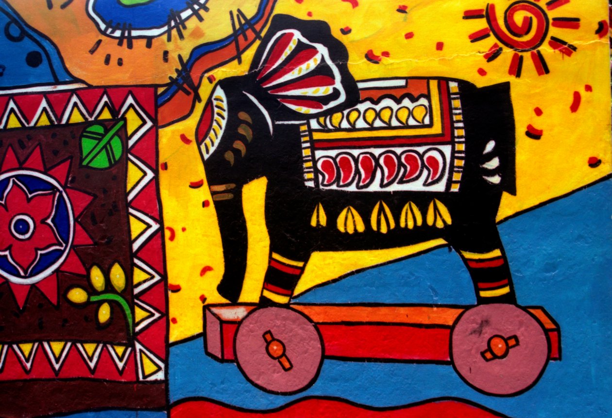 Peinture murale traditionnelle au Bangladesh - Unknown