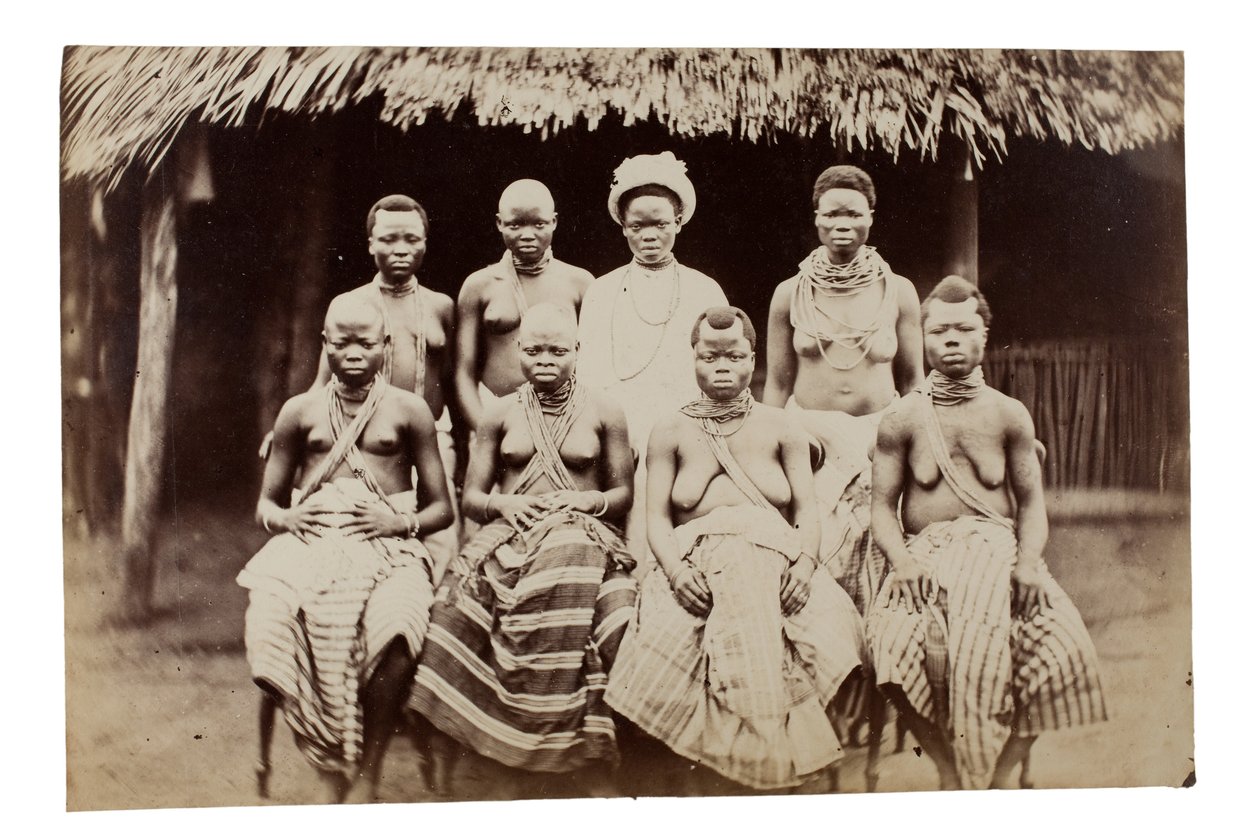 Épouses du roi Ja Ja, Nigeria, années 1880 (photo albuminée) - Unknown