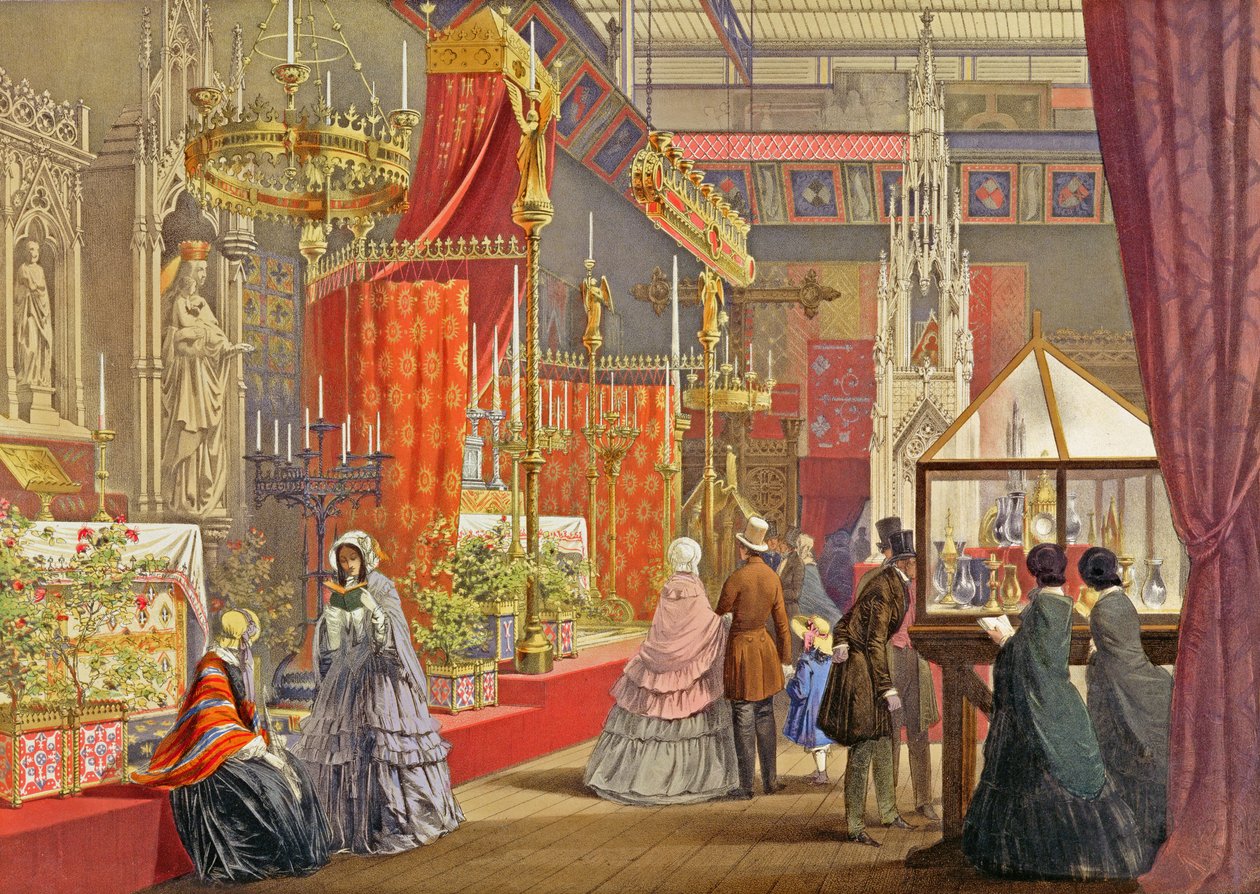 Cour médiévale, conçue par Pugin, planche 40 de 