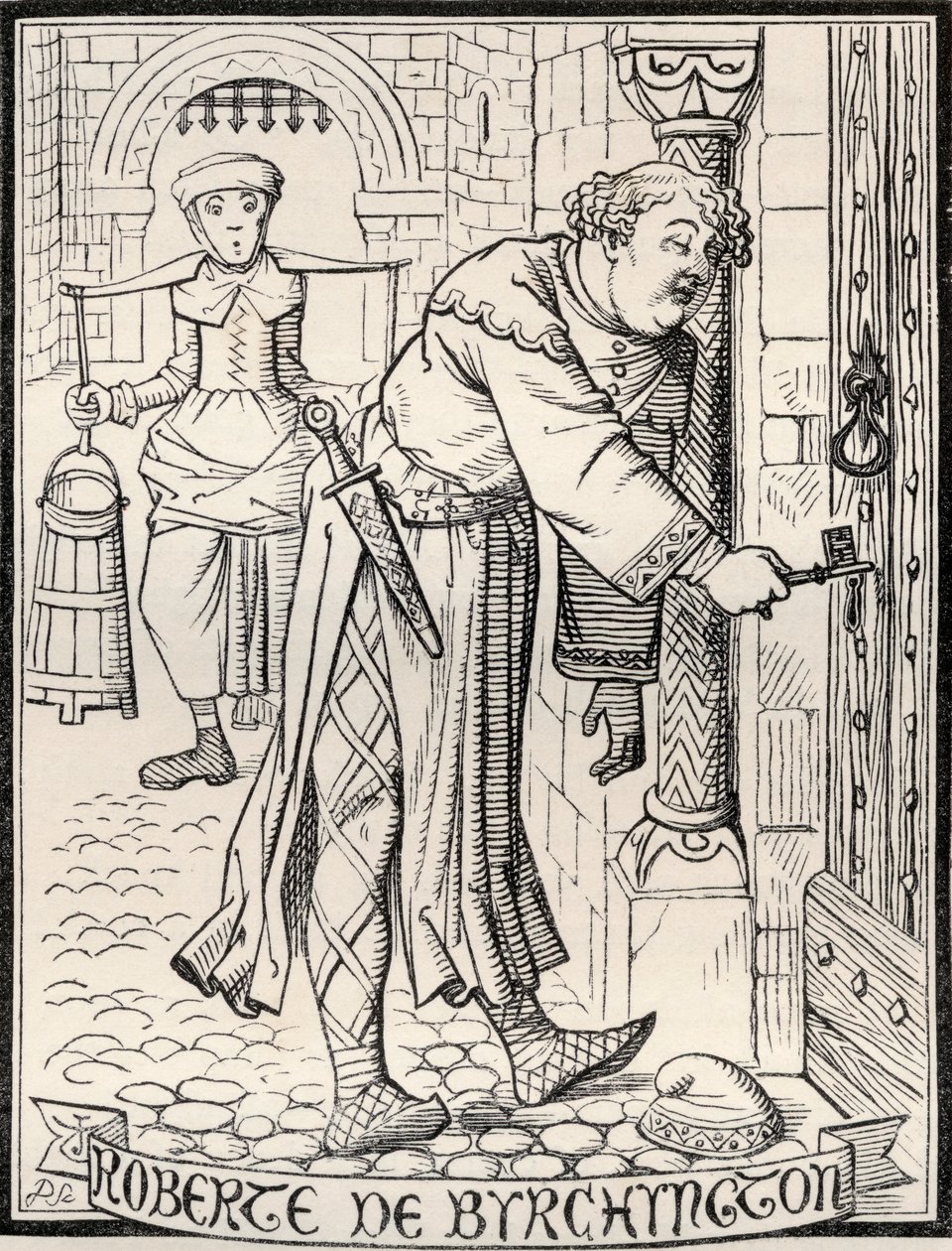 Roberte de Byrchyngton, illustration pour le poème 