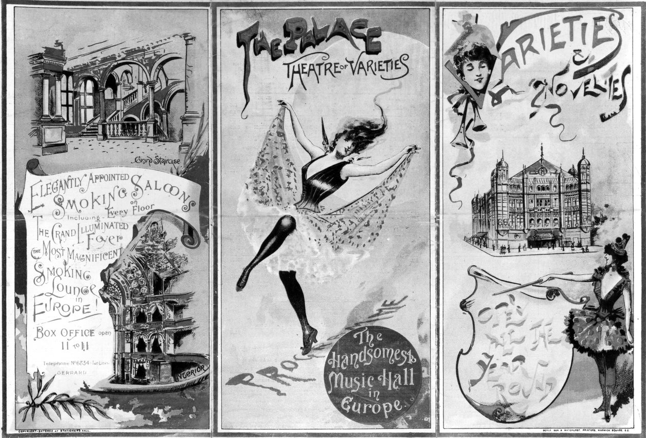 Le Palace Theatre of Varieties, c.1893 - English School