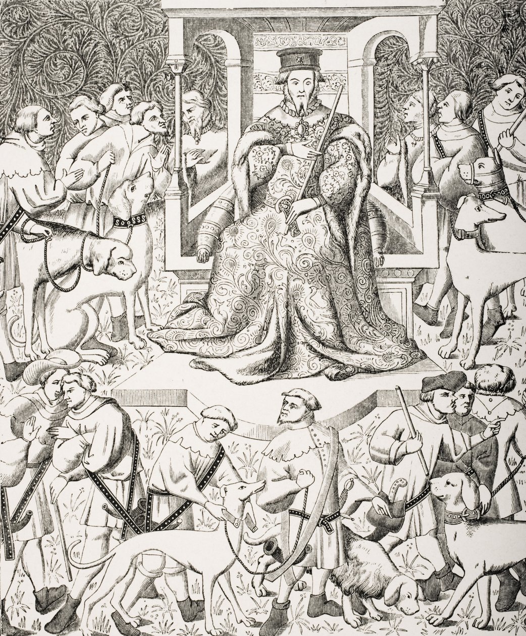 Gaston Phoebus (1331-91) enseignant l