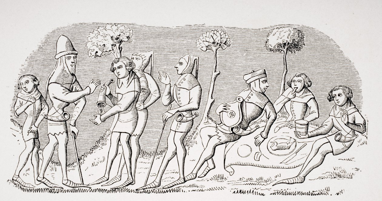 Repas de chasse, reproduction d
