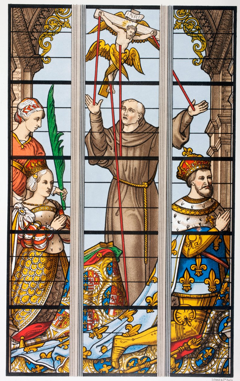 Le roi François de France et sa femme Éléonore priant, d