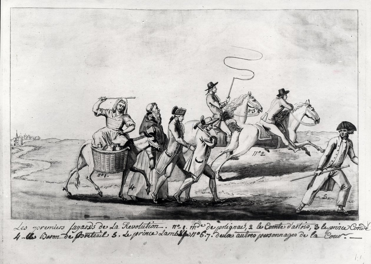 Les premiers fugitifs de la Révolution : Mme de Polignac (1749-93), Comte d