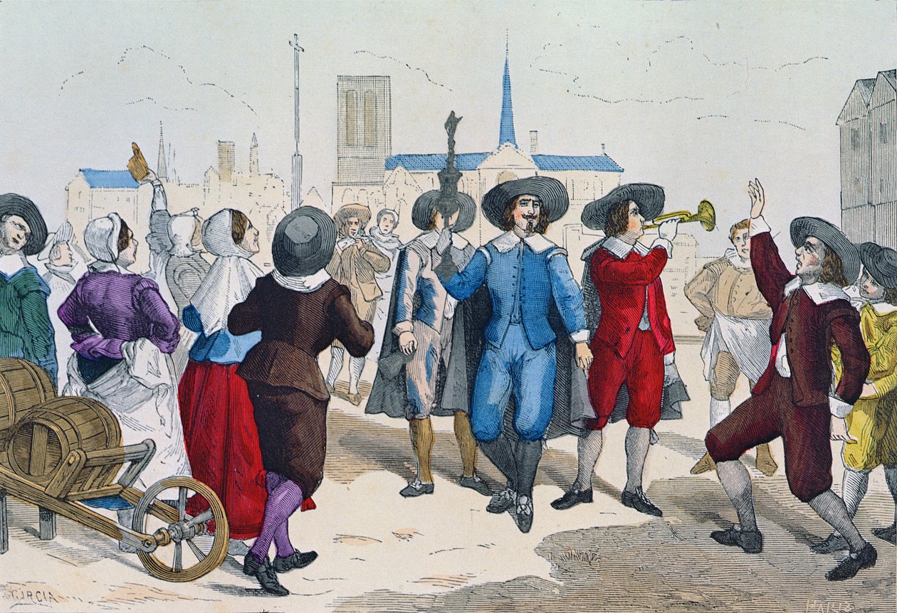 Les marchands de vin parcouraient les rues à l
