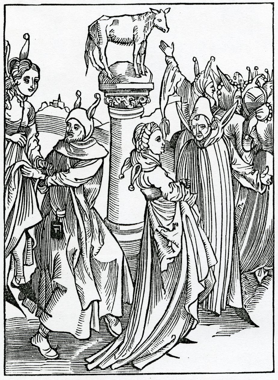 De lepynges et dauncis et folys qui passent leur temps en telle vanité, illustration de la traduction anglaise d