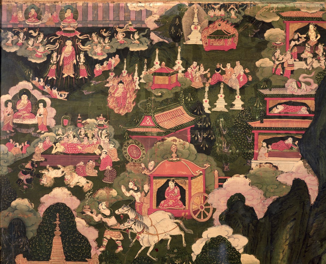 Parinirvana et la mort de Bouddha, de 