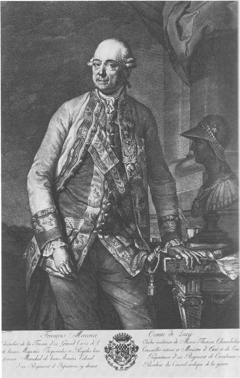 Gravure sur cuivre du comte Franz Moritz von Lacy -  Unknown