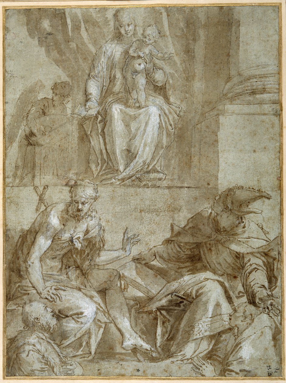 Vierge et Enfant en trône avec Saint Jean-Baptiste, vers 1548 - Veronese