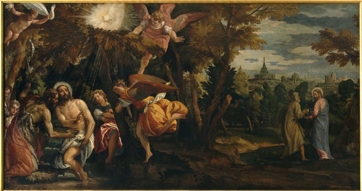 Baptême et tentation du Christ, vers 1582 - Veronese
