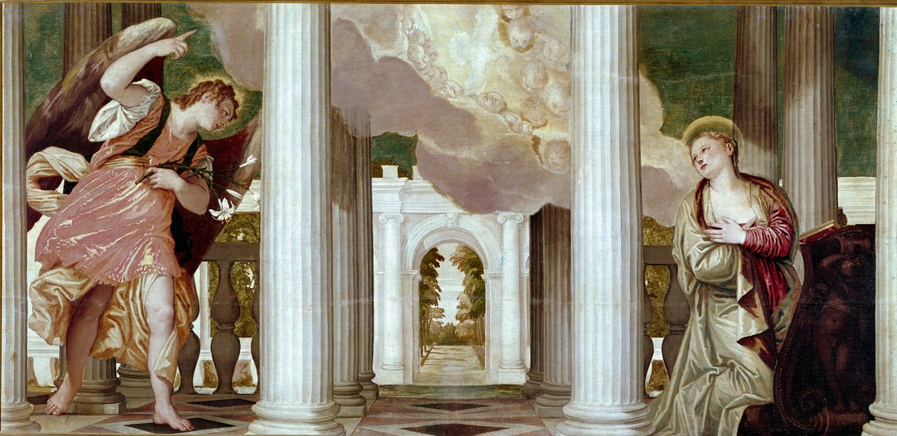 Annonciation. Peinture de Paolo Caliari dit Paolo Veronese (1528-1588) - Veronese