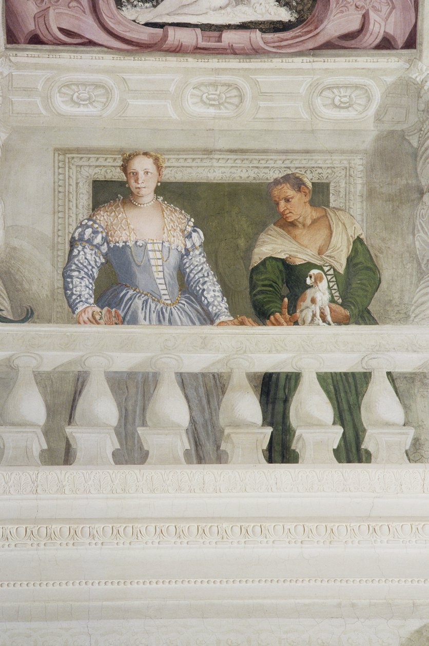 Membres de la maison Barbaro, de la Sala di Olimpo (détail) - Veronese