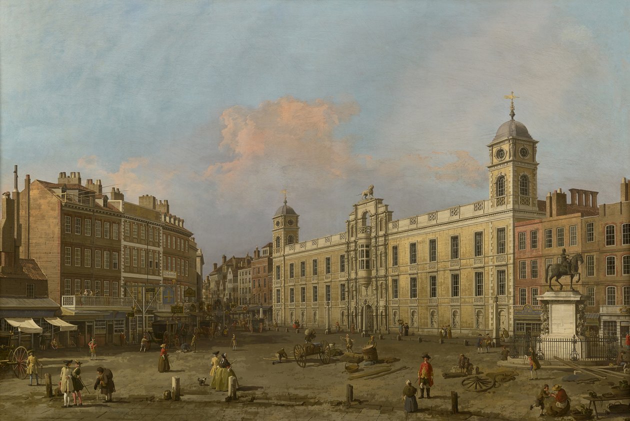 Londres, vue de Northumberland House, regardant vers l