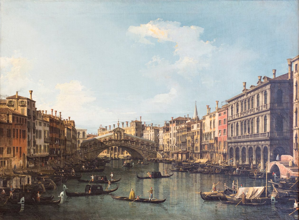 Vue de Venise avec le pont du Rialto - (1697 1768) Canaletto