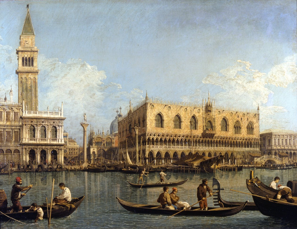 Canaletto (1697 - 1768) : Vue du Palais des Doges à Venise Milano pinacoteca di Brera - Canaletto