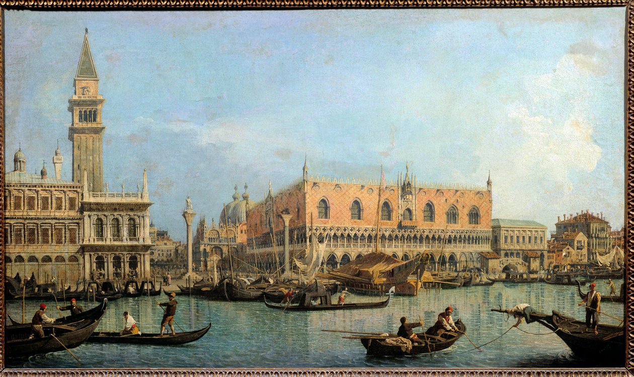 Le Môle, vue du bassin de Saint-Marc à Venise - Canaletto